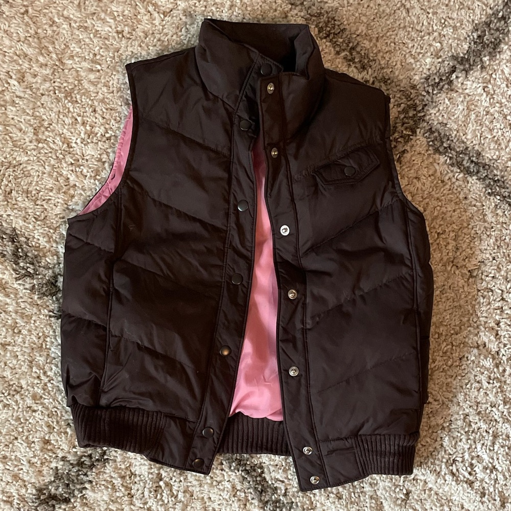 47. Gap Brown Puffer Vest